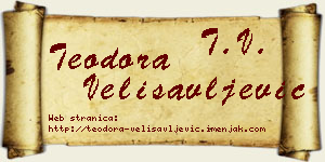 Teodora Velisavljević vizit kartica